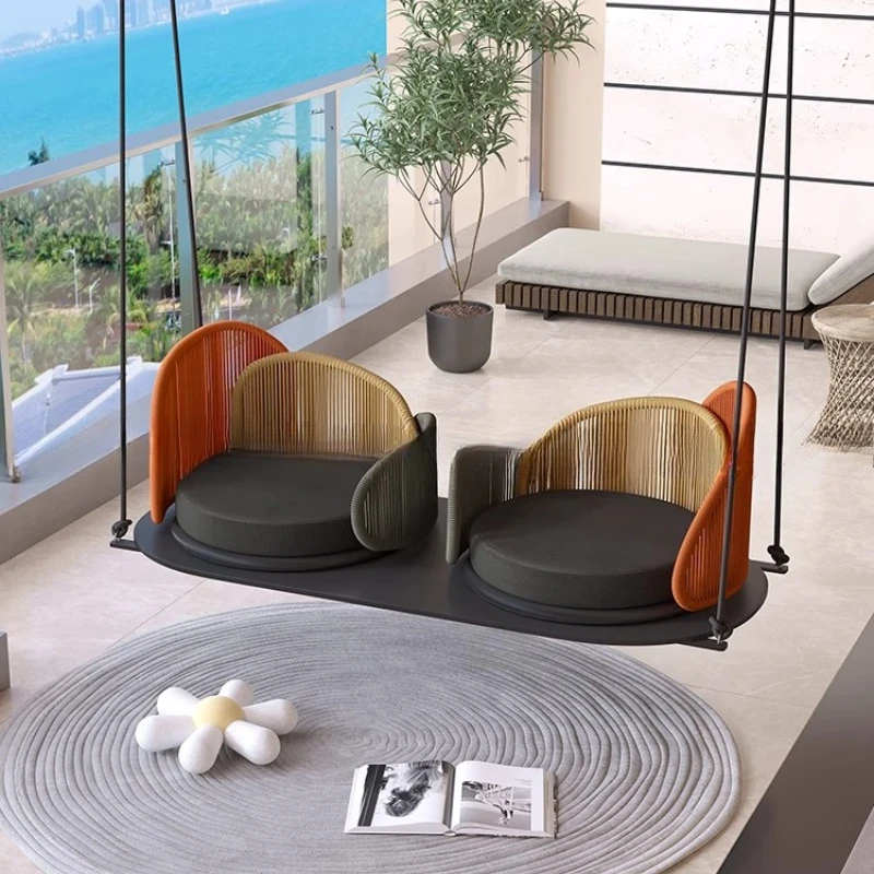 

Hanging chair Balcony basket Home Internet celebrity Indoor rattan Outdoor swing bed sheet Double children Rocking