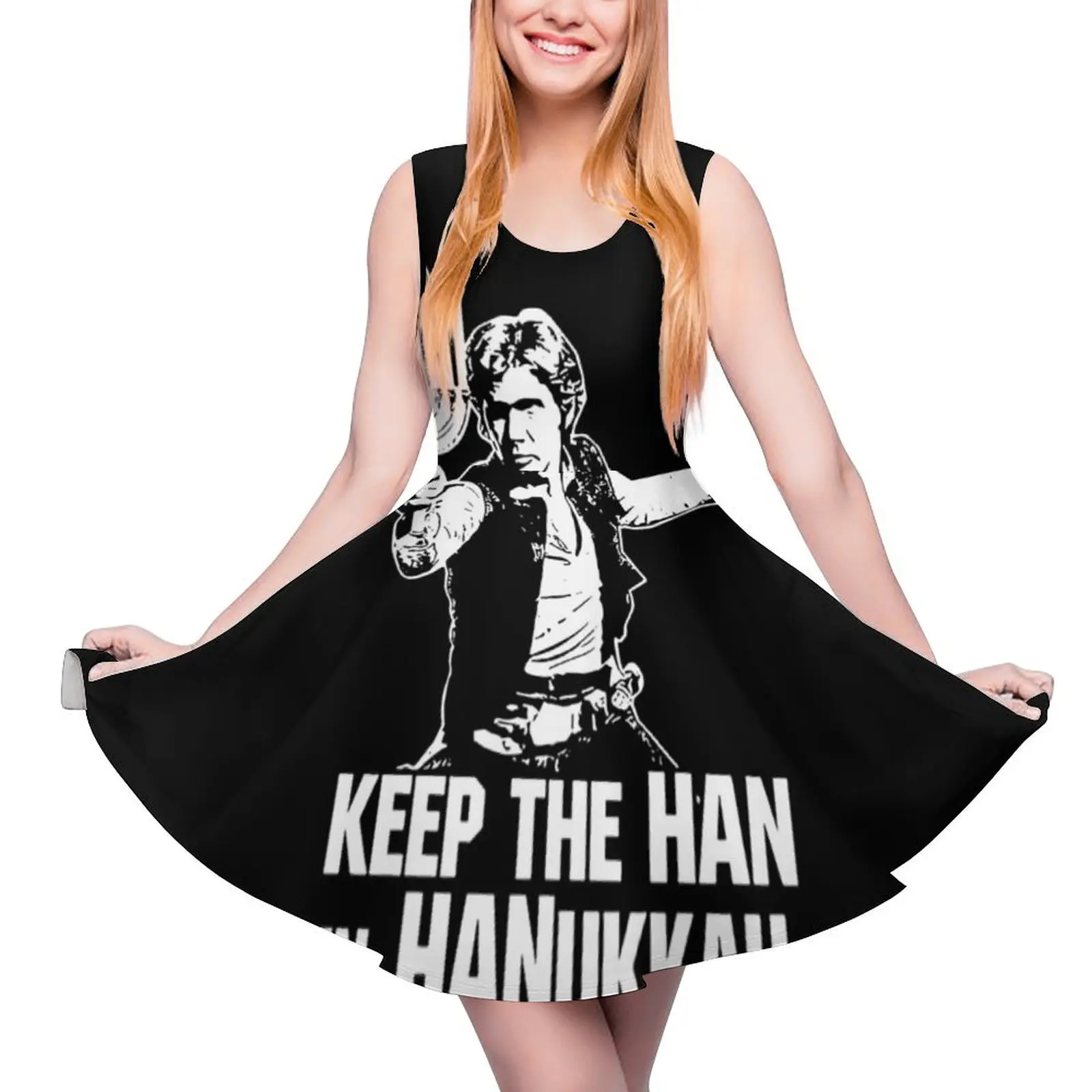 

Keep the han in hanukkah shirt Sleeveless Dress women"s elegant loose dresses summer women"s suit