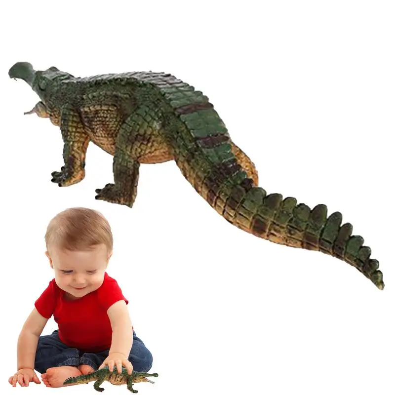 

Alligator Toy Realistic Crocodile Figures Realistic Alligator Figurines Collection Toy Crocodile Wildlife World Safari Animals