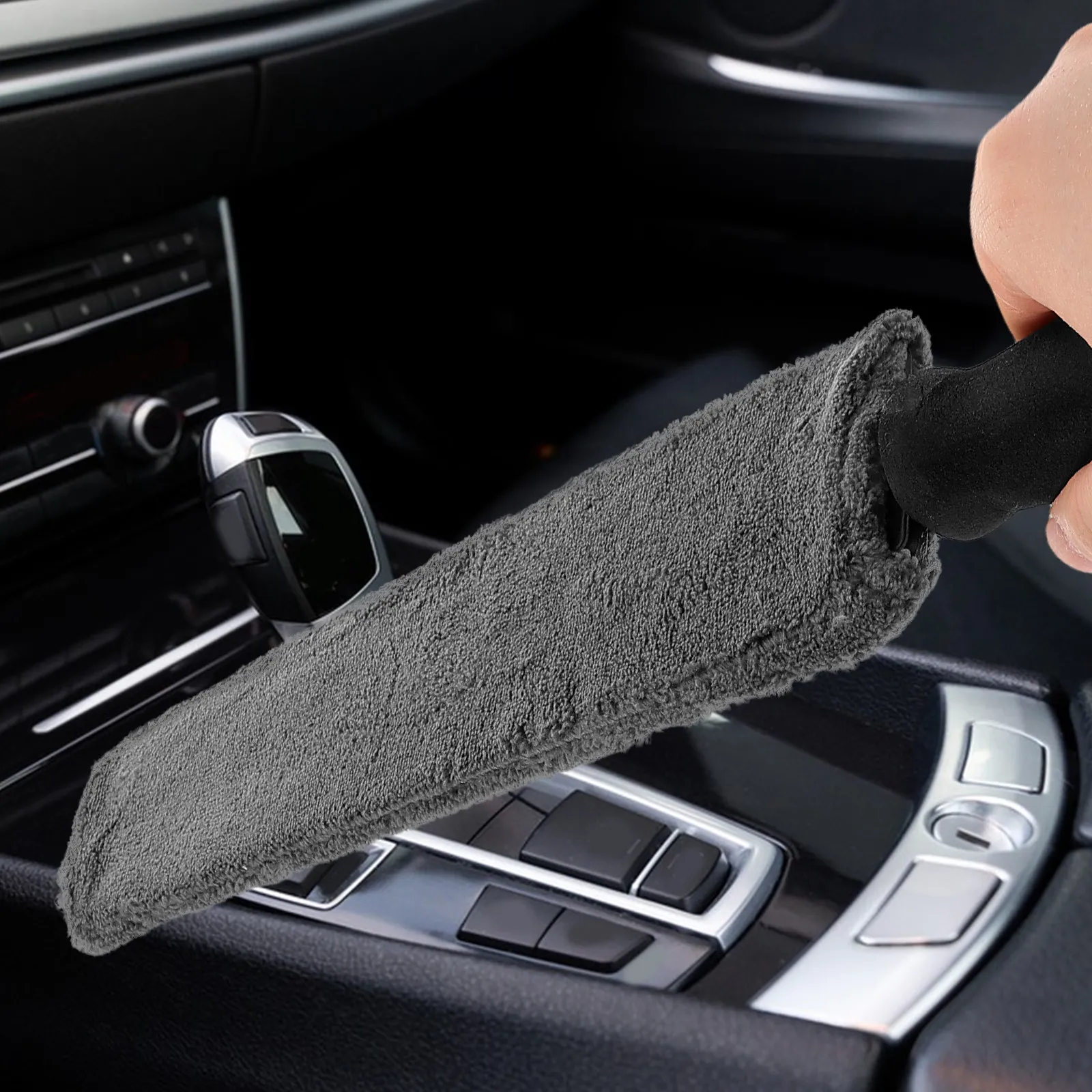 Multi-Function Car Interior Cleaning Brush Ergonomic Design for Air Ducts Air Outlets Keyboards Auto Detailing and Household