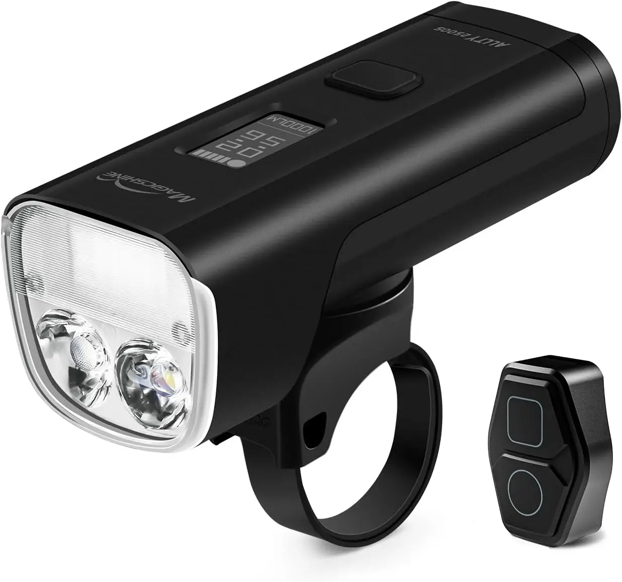 1500S 2500S Bike Lights for Night Riding, Battery Replaceable | USB-C Rechargeable | Wireless &APP Control Comp