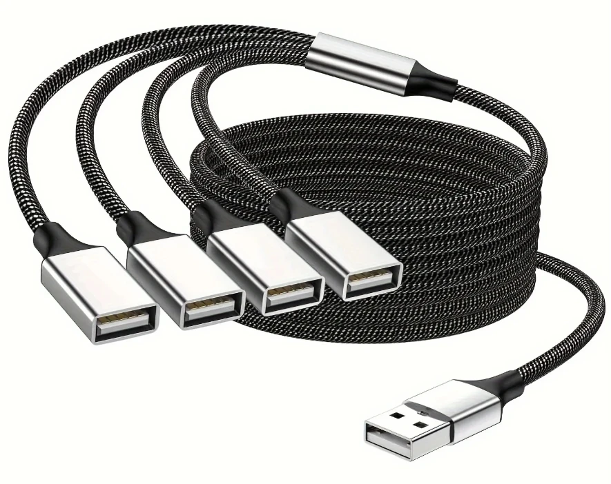 4Port USB Type C To USB 2 3 USB-C OTG Adapter Cable For Chromebook PD Fast Charging 3 In 1 USBC Convertor For Keyboard Earphone