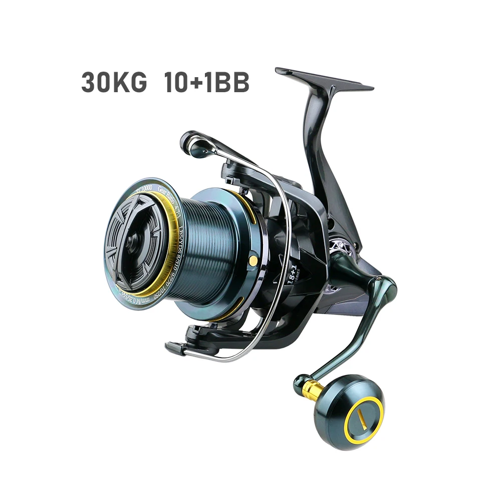 

High Quality Metal Fishing Reel 10+1BB 30 KG Max Drag 9000/14000 Surf Fishing Reel Saltwater Trolling Reel Spinning
