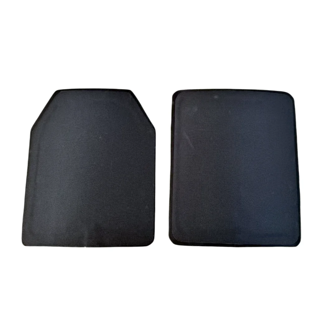 Set di piastre antiproiettile da 2 pezzi, 4,5 mm di spessore, armatura in acciaio composito antiproiettile, gilet tattico, piastra toracica, piastra di protezione esterna