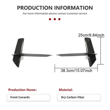 適用於Audi RS6 RS7 Sportback 四門掀背車(2020-2021 年)的 2 件套汽車前擾流板,前保險桿通風口裝飾件,車身套件,乾碳纖維材質 8 最佳銷售 奧迪RS6車身套件 - №8