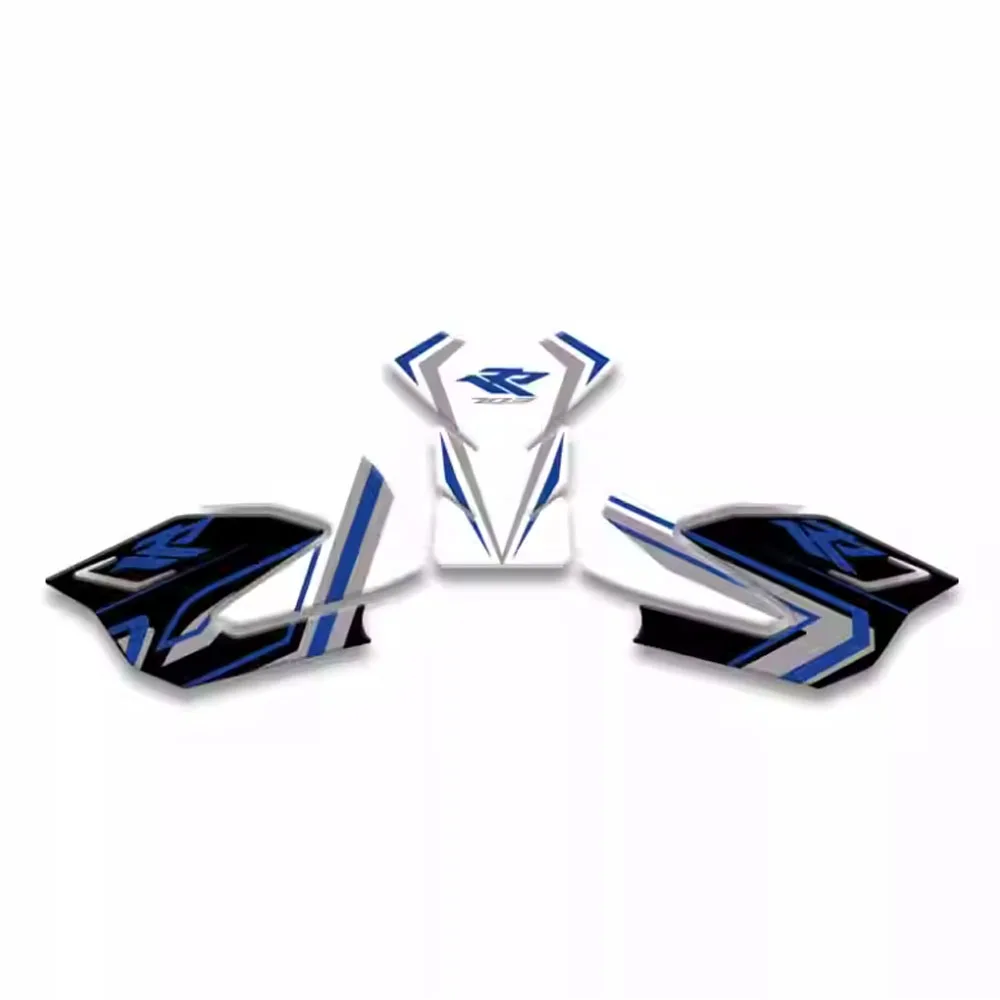 

Противоскользящие наклейки на топливный бак для мотоцикла ZONTES 703RR 703 RR, износостойкие наклейки в виде рыбьей кости, утолщенные модифицированные аксессуары