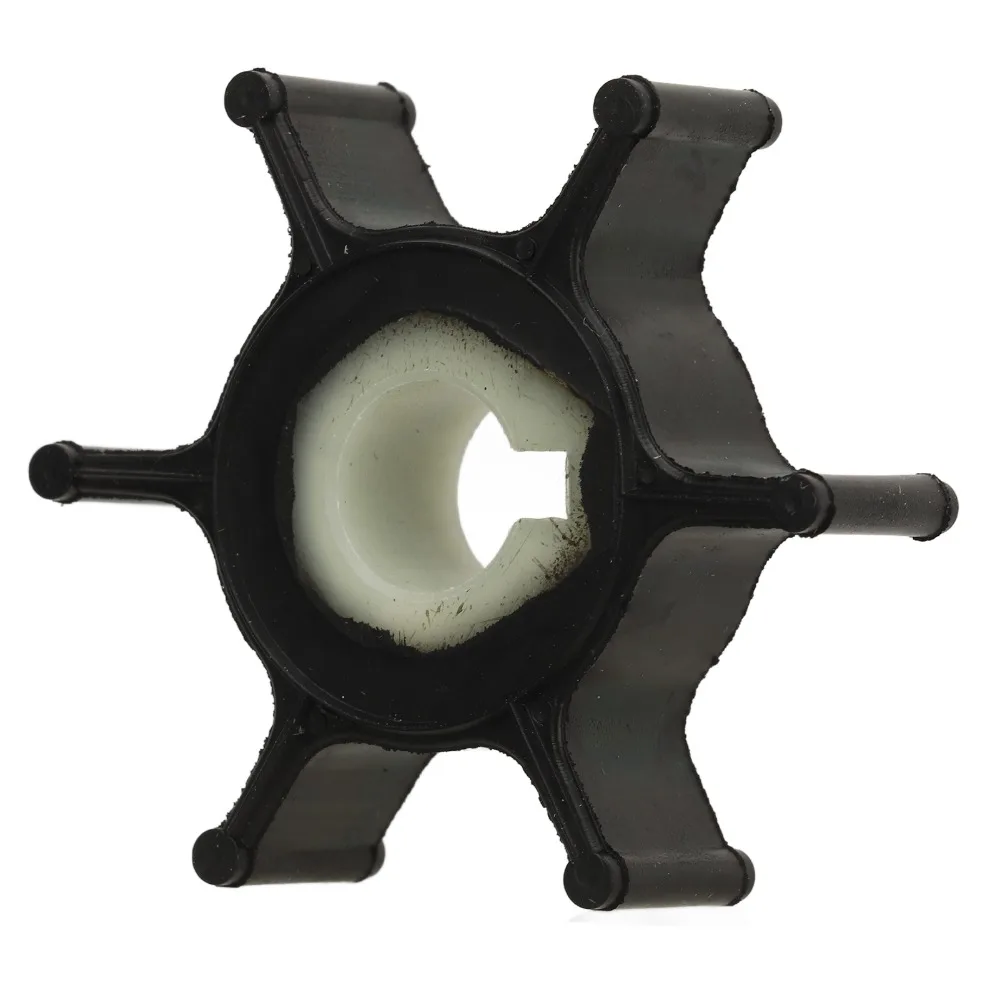 Stable Performance 6 Fin Water Pump Impeller Rubber Shock Proof Marine Impeller Outboard Impeller Outboard Motor