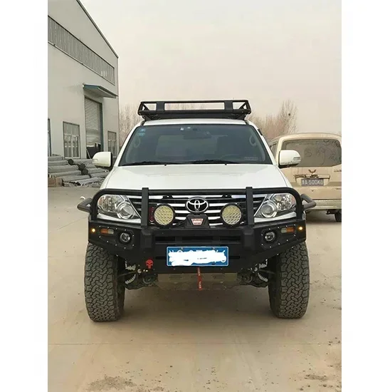 High Quality Truck Parts Accessories Lights Steel Front Bumper For 4runner