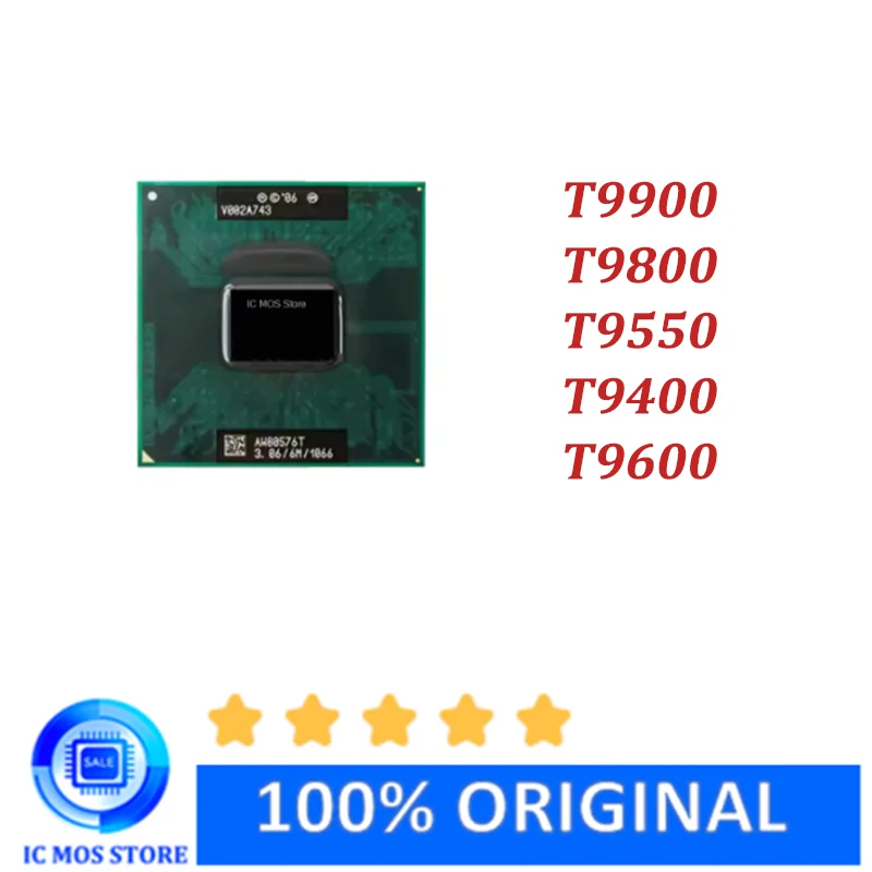 1PCS/LOT T9900 T9800 T9550 T9400 T9600 CPU Laptop processor BGA