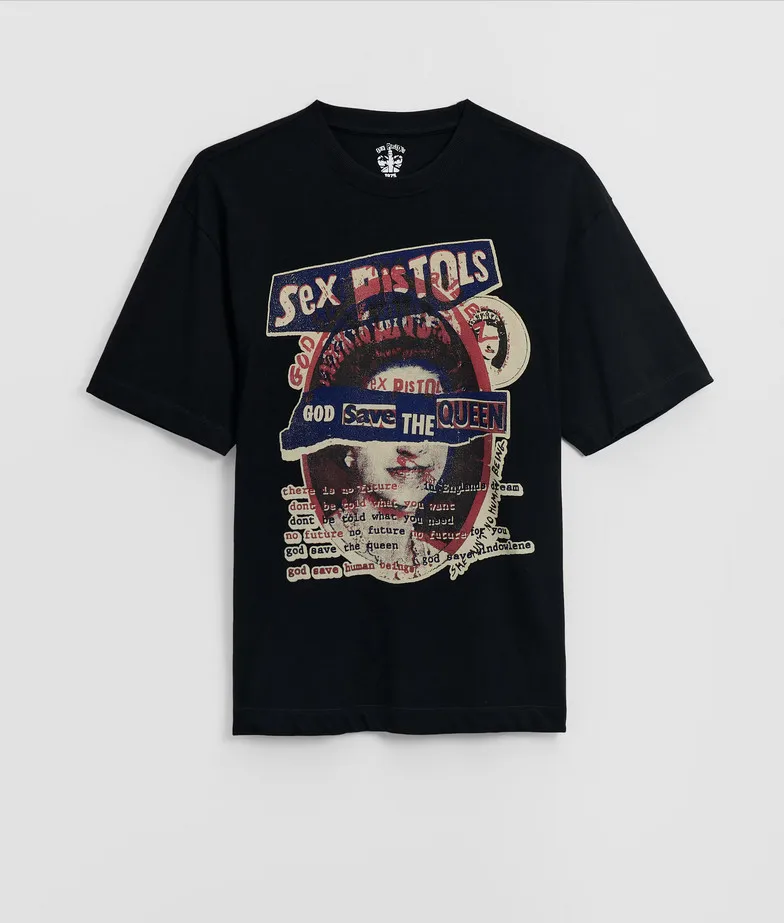 Sex Pistols God Save the Queen Officially Licensed T-Shirt. Sizes XS S X M L XL.