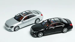 Kingmodel 1:64 S65 W222 Silver Black limited999 Diecast Model Car