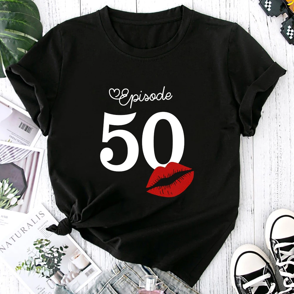 Best Of 50th Birthday Gifts T Shirts Women's summer Funny T-Shirts 50 Years Old Tees Short Sleeve Clothes Summer coolness style