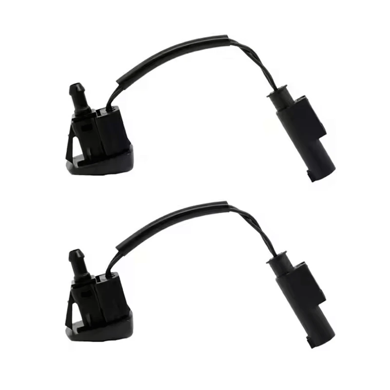 1 Pair Windshield Washer Sprayer Nozzle Jet Heated 61667046060 for BMW 5 Series E60 E61 525I 528I 530I 535I