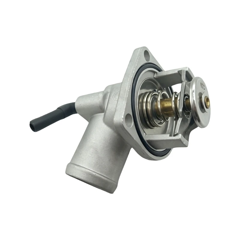 

Cooling System Thermostat Housing Assembly 92℃ Metal with Seal Ring, Single Piece Part for Engine Bay Repair and Part