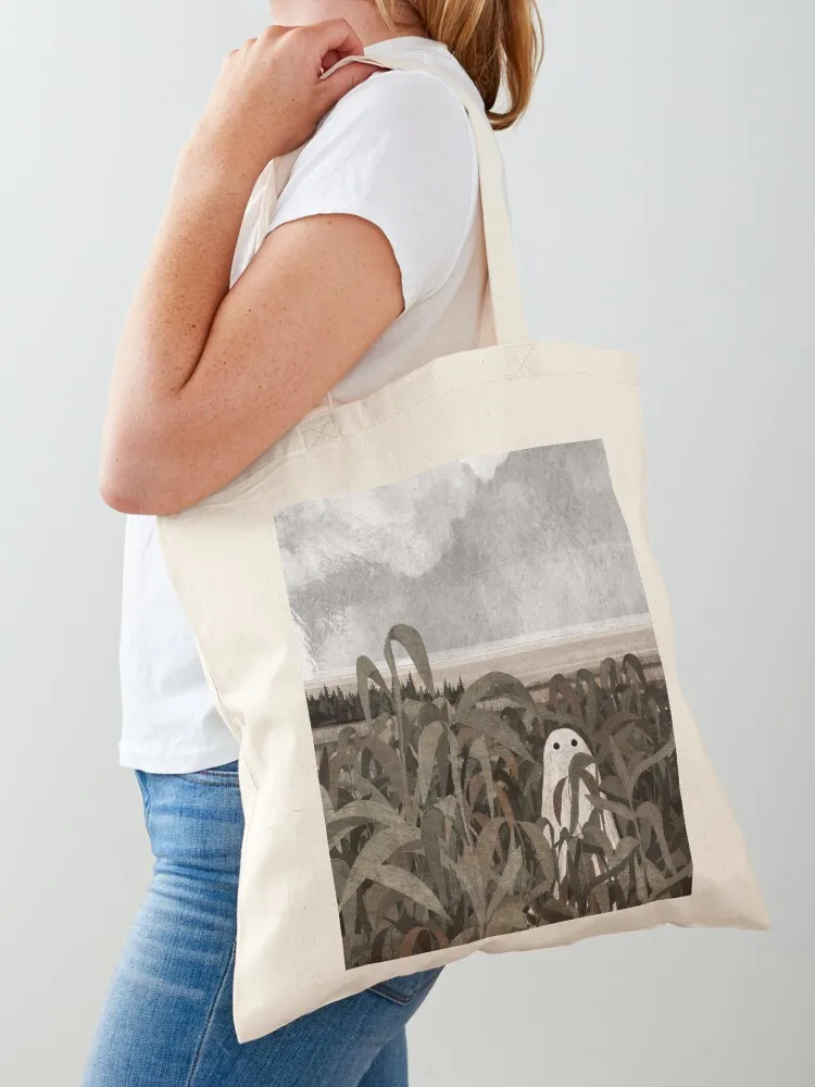 There's a Ghost in the cornfield again... Tote Bag cloth bag woman women bag Shopper Cloth Canvas Tote