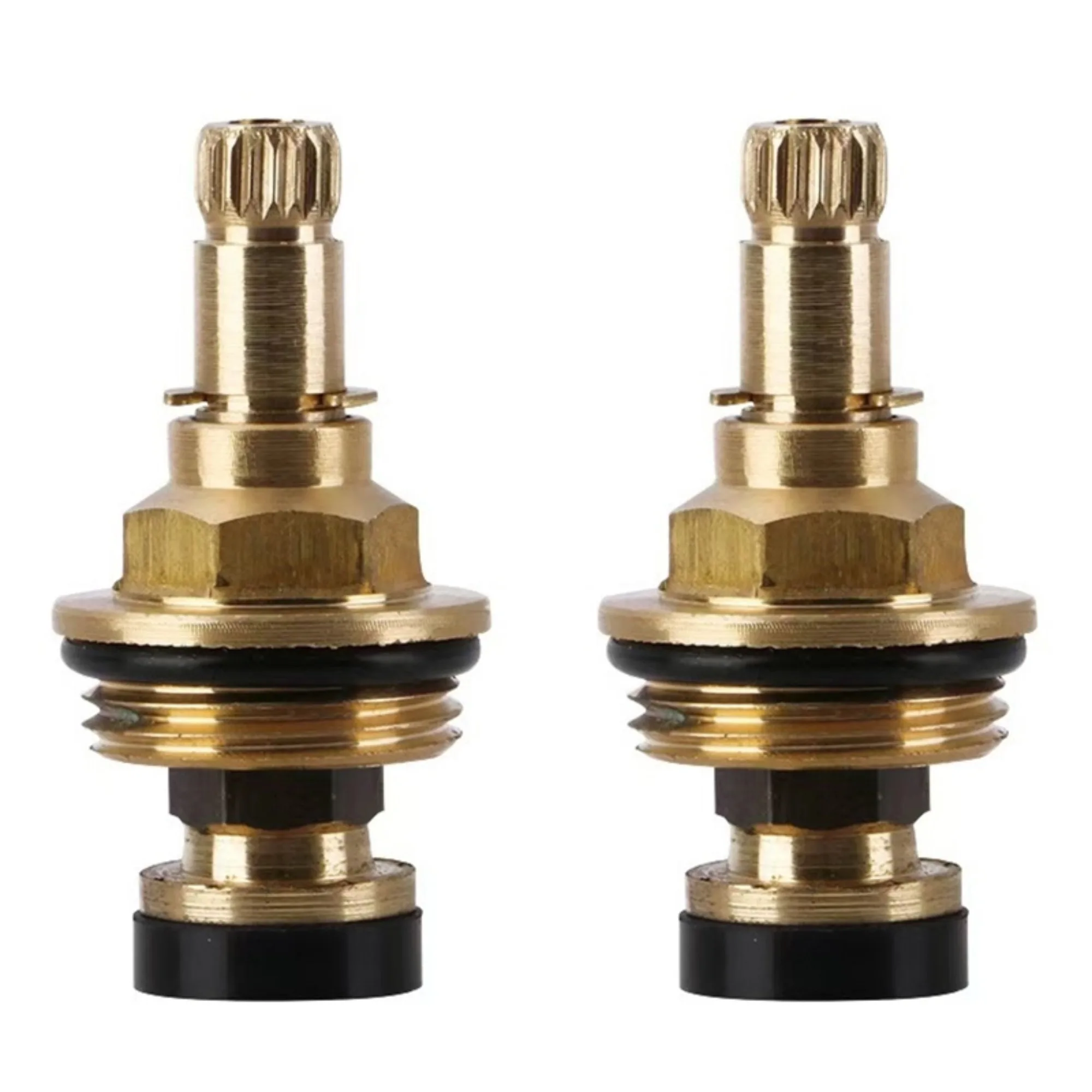 1pc Brass Slow Opening Spool Faucet Hot And Cold Water Spool G1/2 Kitchen Sink Mixer Tap Stream Sprayer Head Yellow Mixer Tap