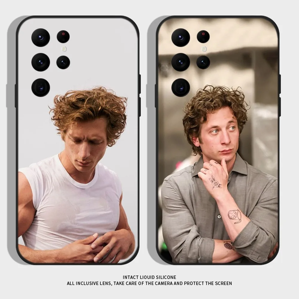 Jeremy Allen White Phone Case For Samsung S25,S24 Ultra,S20,S30 plus,S22 plus,S23,S30 ultra 5G Silicone Cover