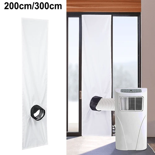 Imagen 2 del producto 1 Uds. Sello de ventana AirLock de 200/300CM para aire acondicionado portátil para secadora, placa de sellado de tela Flexible, sello de ventana