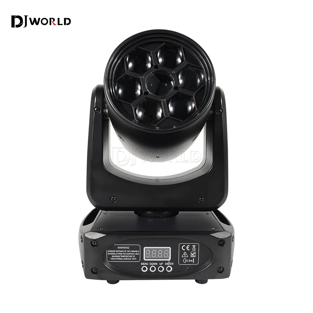 

6x15W LED Bee Eyes Gobo Moving Head Light 100W Beam Spot RGBW 8 Patterns Stage Lighting Super Smooth Dimming for Wedding Party