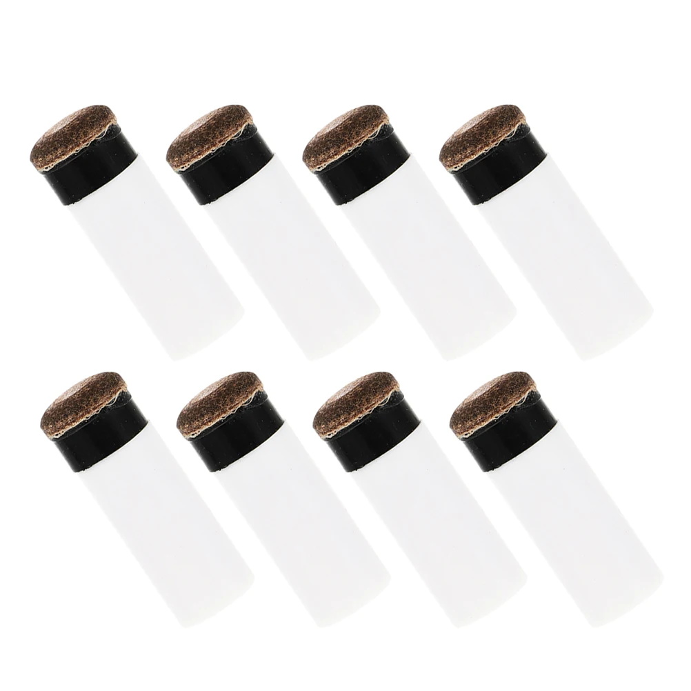 

8 Pcs Tip Billiards Replacement Pool Stick Accessories Plastic Ferrules Long Stick Lasting Lightweight Portable