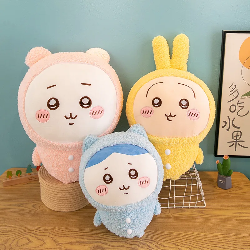 Kawaii 60 centimetri Labubu Del Fumetto Ragdoll Giocattoli di Peluche Simpatico Coniglio Ragdoll Accompagna Il Sonno Peluche Bambola Cuscino Regali Di Natale Per Bambini