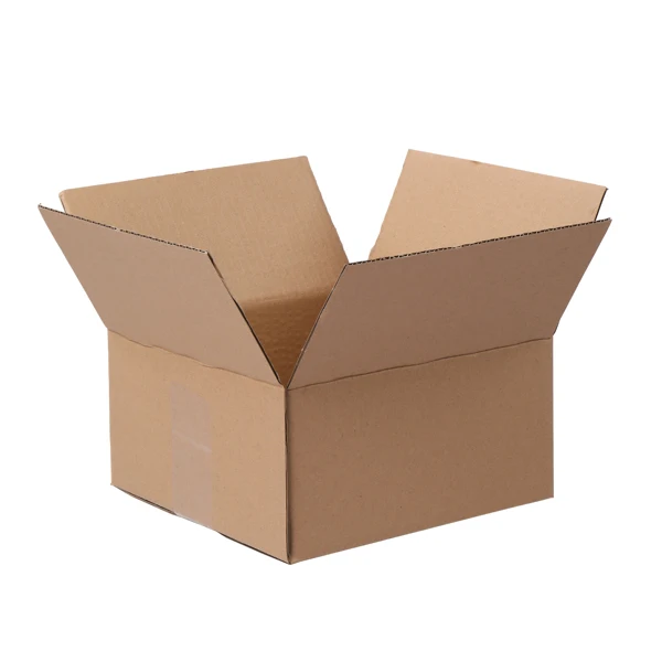 100pcs 8" x 8" x 4" （20.3x20.3x10.2cm） 厚度2.6mm 瓦楞纸箱 牛皮纸色-11