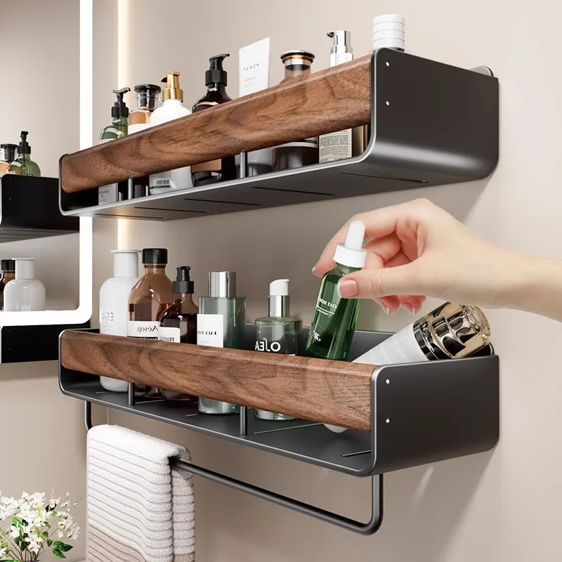 Bathroom Storage Shelf Household Detachable Cleaning Wall-mounted Waterproof Thickened Rack Modern Bathroom Accessories