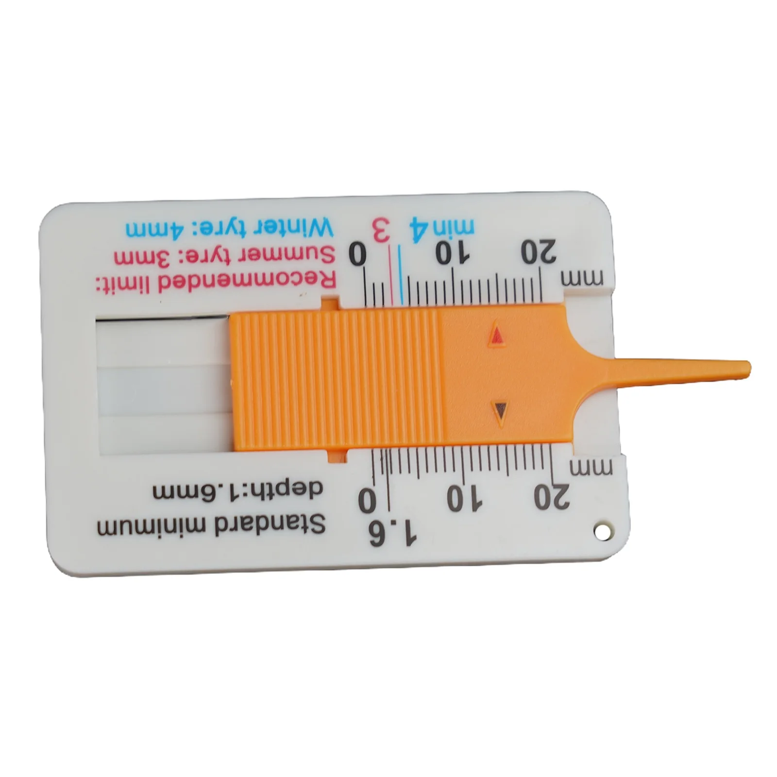 Tyre Tread Depth Gauge Plastic Tire Tread Ruler 0-20MM Vernier Depth Caliper Tire Tread Depth Ruler-Depth Meter-Measuring-Tools