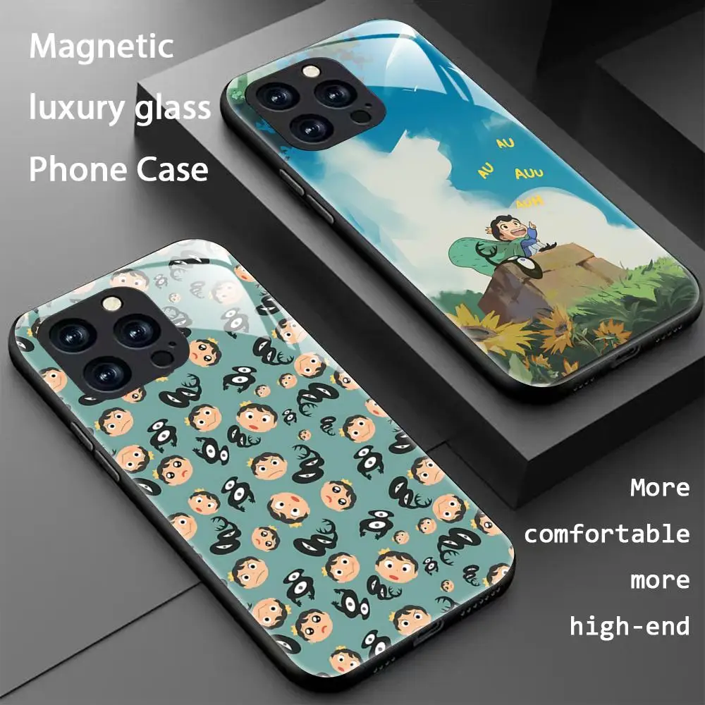 

Phone of Case For iPhone 17 16 15 14 13 12 11 X XR XS Bojji Kings 8 Plus Mini Ranking Cute Pro Max Glass Magnetic Phone Case