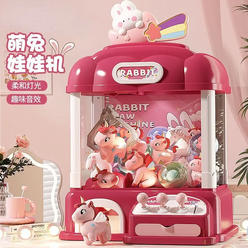 Grabbing Claw Machine Children's Toys Household Clip Doll Gashapon Machine Girl Boy's Day Gift