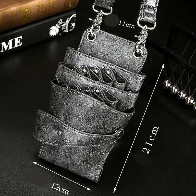 プロフェッショナル 8 ポケットカーキヘアはさみバッグシザークリップ理髪ホルスターポーチホルダーケースベルトサロン理容バッグ