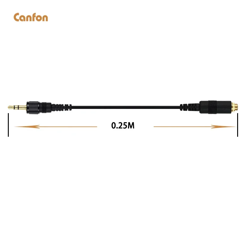 3.5mm TRS 3 Section Plug Compatible with Sennheider Maple Flute Lavalier Microphone to Sony Bee Audio Cable