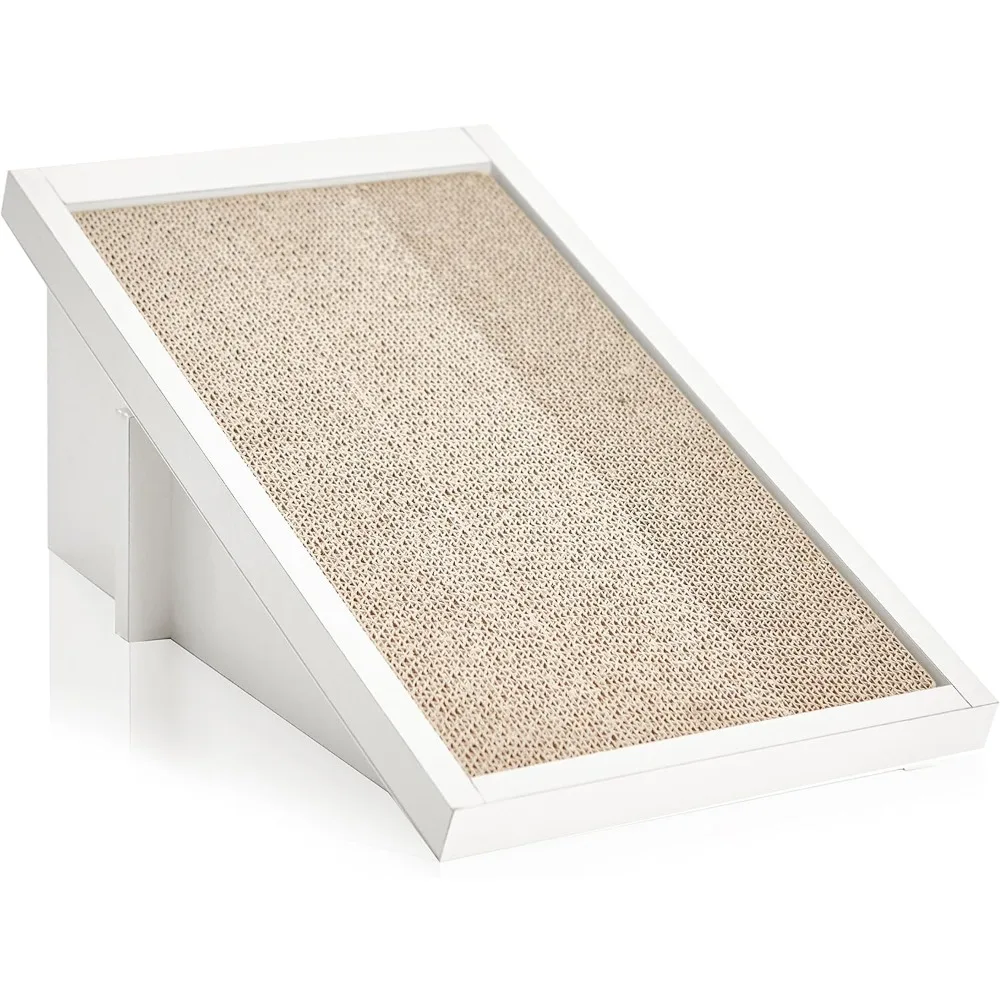 

Premium Cat Scratcher Incline Wedge Scratchy Ramp - Reversible zBoard Lasts 5X Longer (Free Silvervine Organic Catnip)