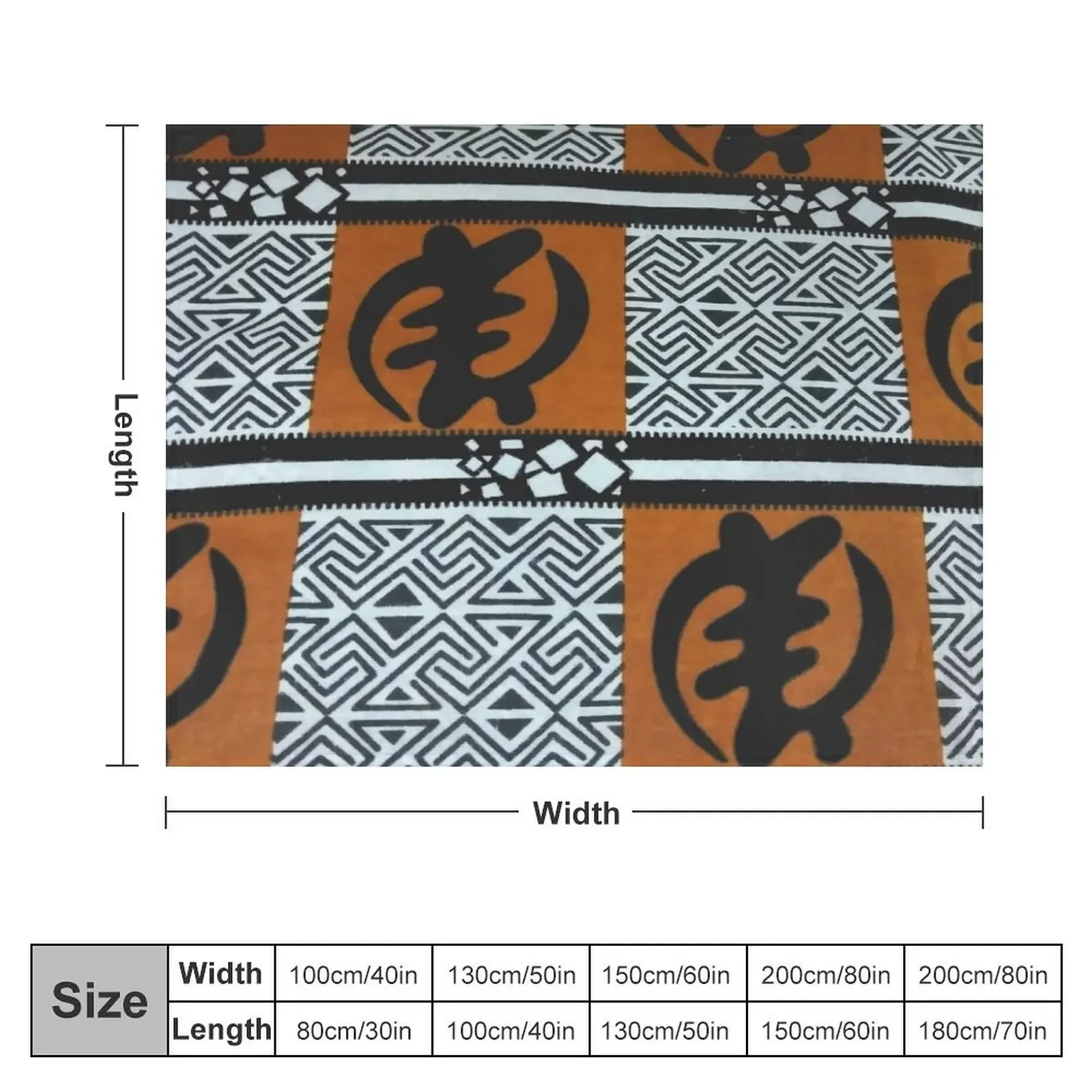 African Print Fabric Ghanaian Gye Nyame Symbol Throw Blanket Sofa Throw Quilt Flannels Soft Plush Plaid Blankets