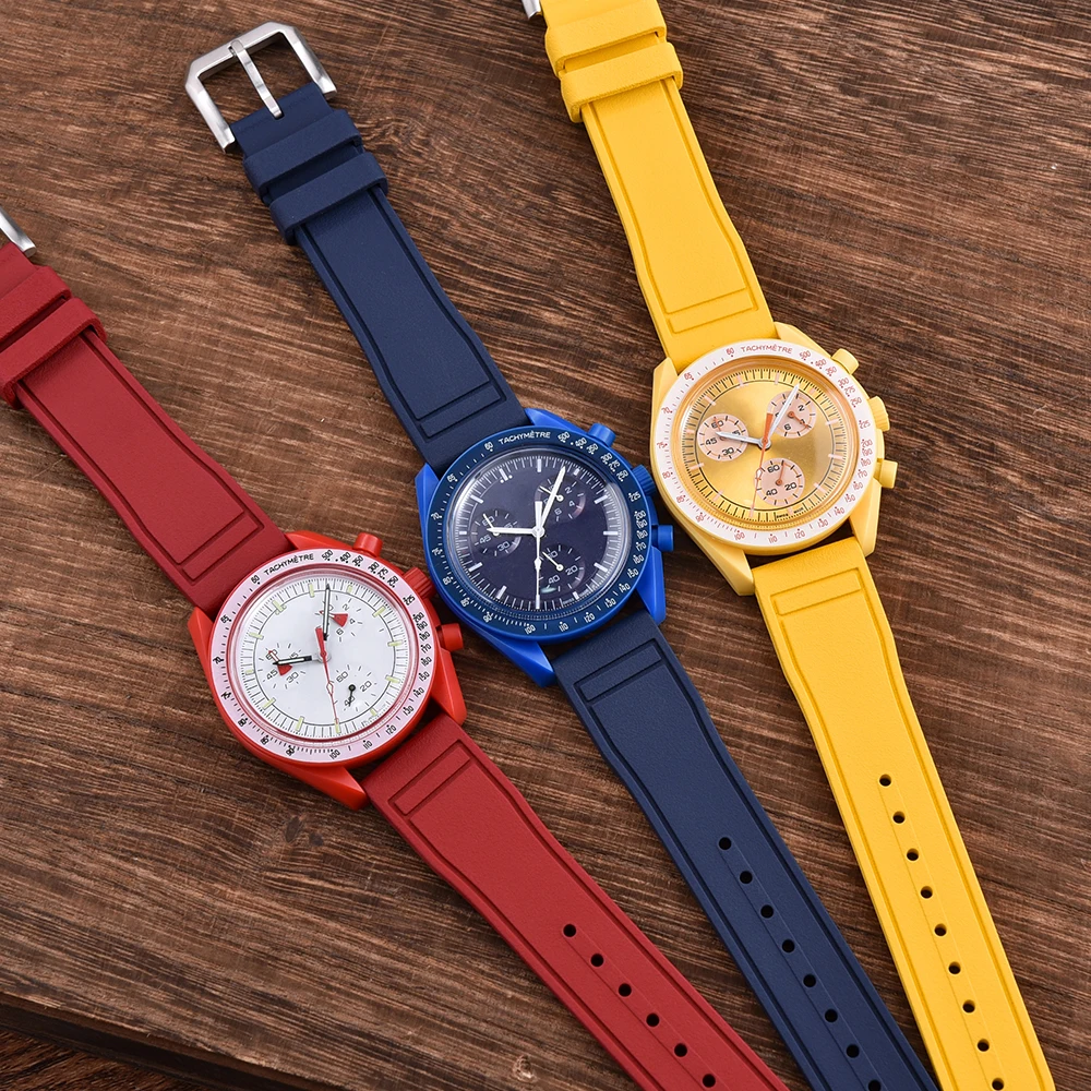 Neue FKM Fluorkautschuk-Bänder – Fkm Rubber Dive Watch Strap 20Mm Bewertung und Preis