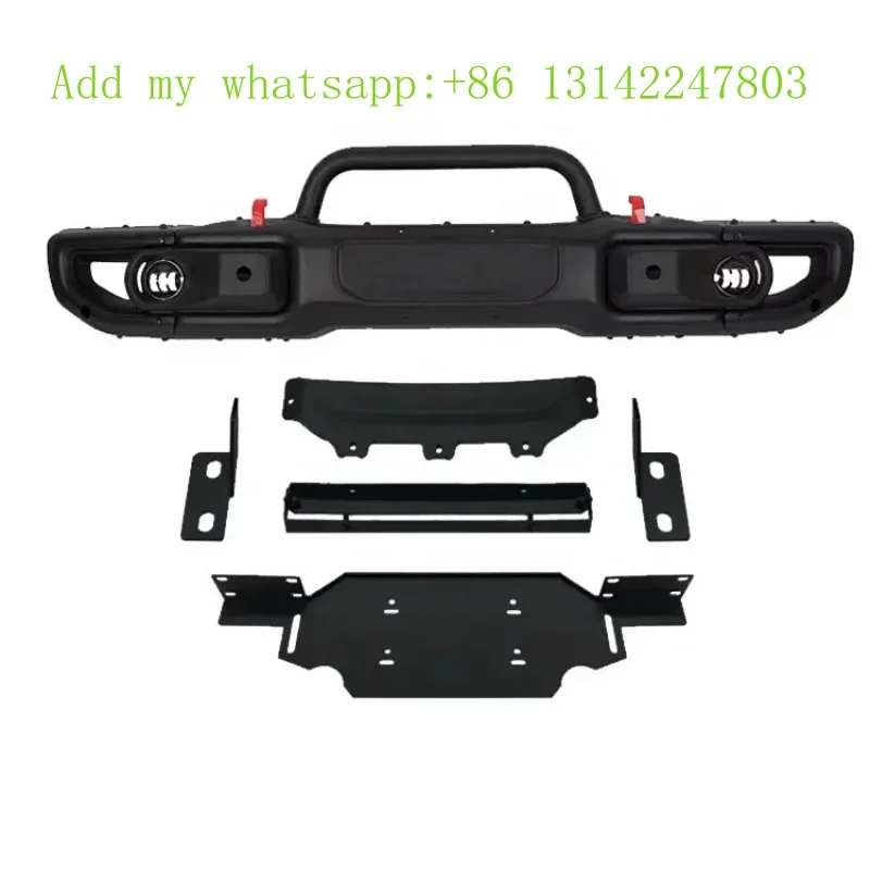 New style 10th Anniversary Front Bumper for Jeep Wrangler JL Bumper with Sensor Holes and U Tube