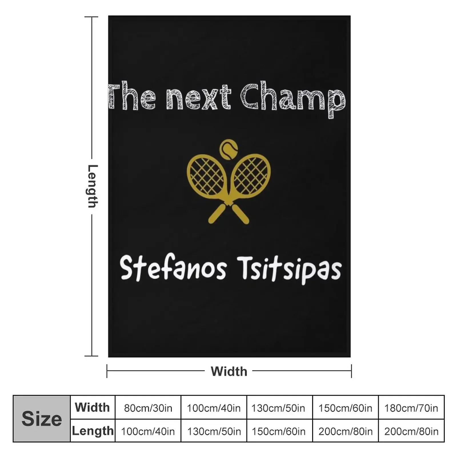 Stefanos Tsitsipas, the next champ Throw Blanket Bed Decorative Sofa Bed linens Thins Blankets