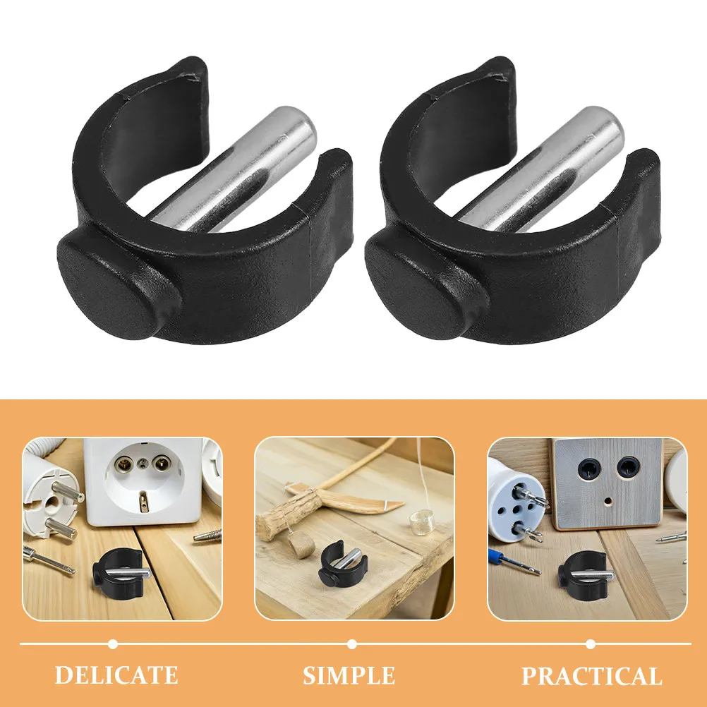 8Pcs Toilet Safety Rails Locking Clips Replacement for Toilet Seat Risers Adjustable Tube Pin Locks Bathroom Bench Crutch