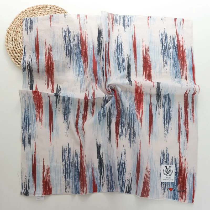 Korean Style Fashion Retro Small Silk Scarf Women's Spring Autumn Versatile Thin Pure Cotton Small Square Small Scarf Headscarf view 2