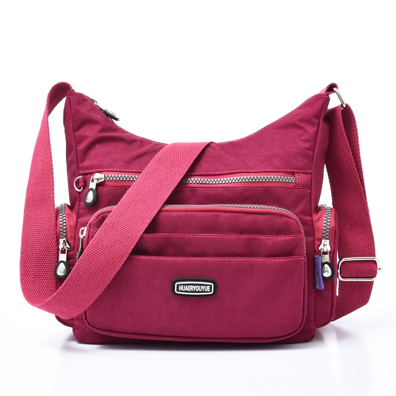 Multi-Pockets Women\'s Shoulder bag Female Travel Handbag High Quality Ladies Messenger Bag Nylon Tote CrossBody Bag Purse Bolsas