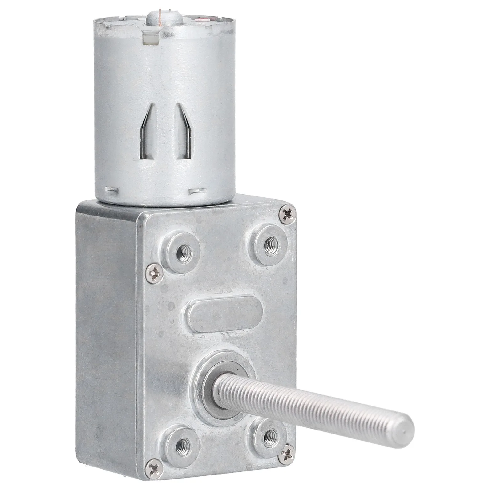 Gear Motor Speed Reduction Worm Self Locking M6 Thread 50mm Shaft Length JGY‑370DC12V