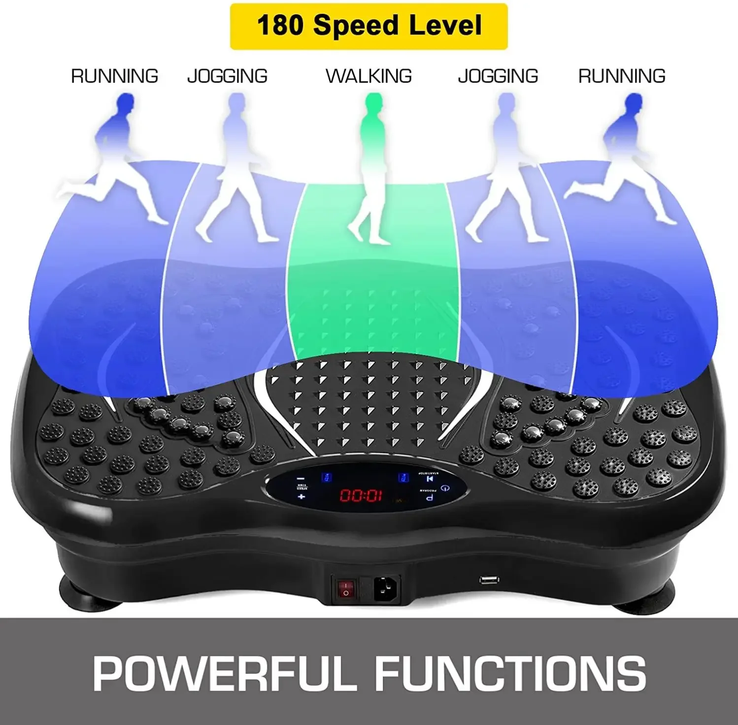 Vibration Platform Plate Whole Body Massager Machine Slim Exercise Fitness Customizable