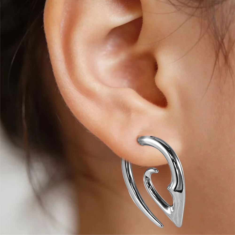 2/1PCs Ear Shape Ear Tunnel Ear Gauge Weight Earring 316 Surgical Steel Ear Strengthening Ear Hanger Piercing Bodyjewelry