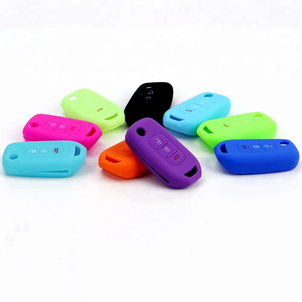 

RYHX Key Fob Case Cool Design Silicone Car Key Remote Bag Rubber Key Protective For Koleos