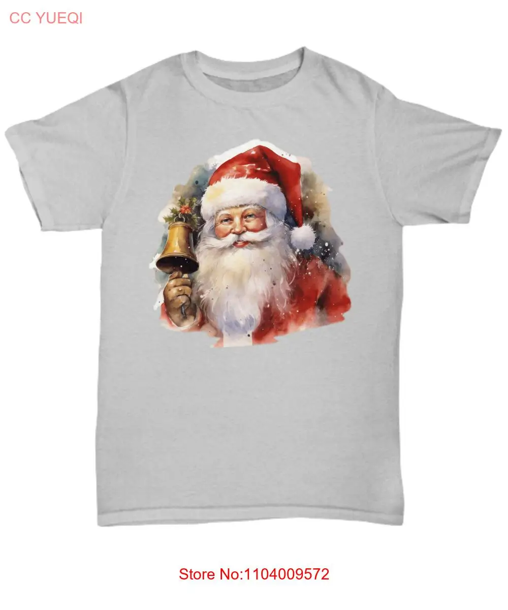 Vintage Santa Ringing Bell Retro head christmas Sweatshirt - Unisex Tee