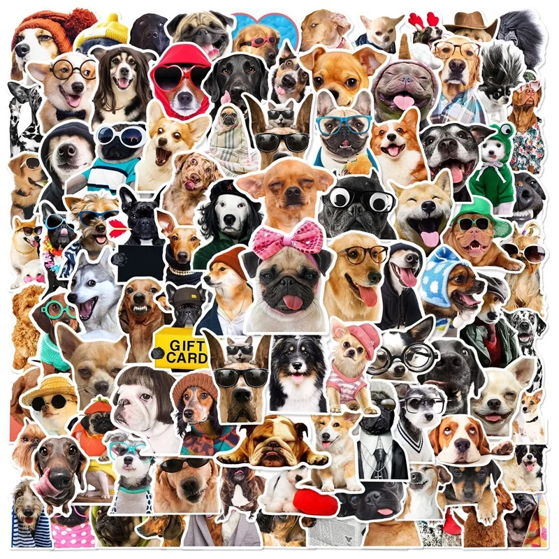 10/30/50/100PCS Cute Dog PVC Sticker Aesthetic Children's Korean Stationery School Supplies DIY Decoration Scrapbooking for Kids