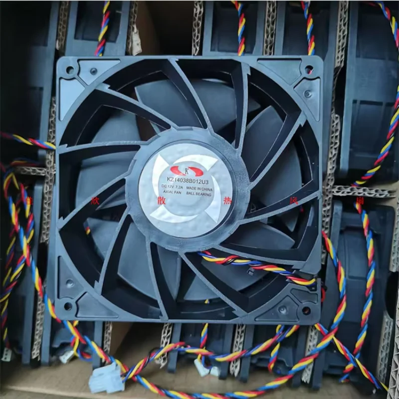 

KZ14038B012U DC 12V 7.2A 140x140x38mm 4-Wire Server Cooling Fan