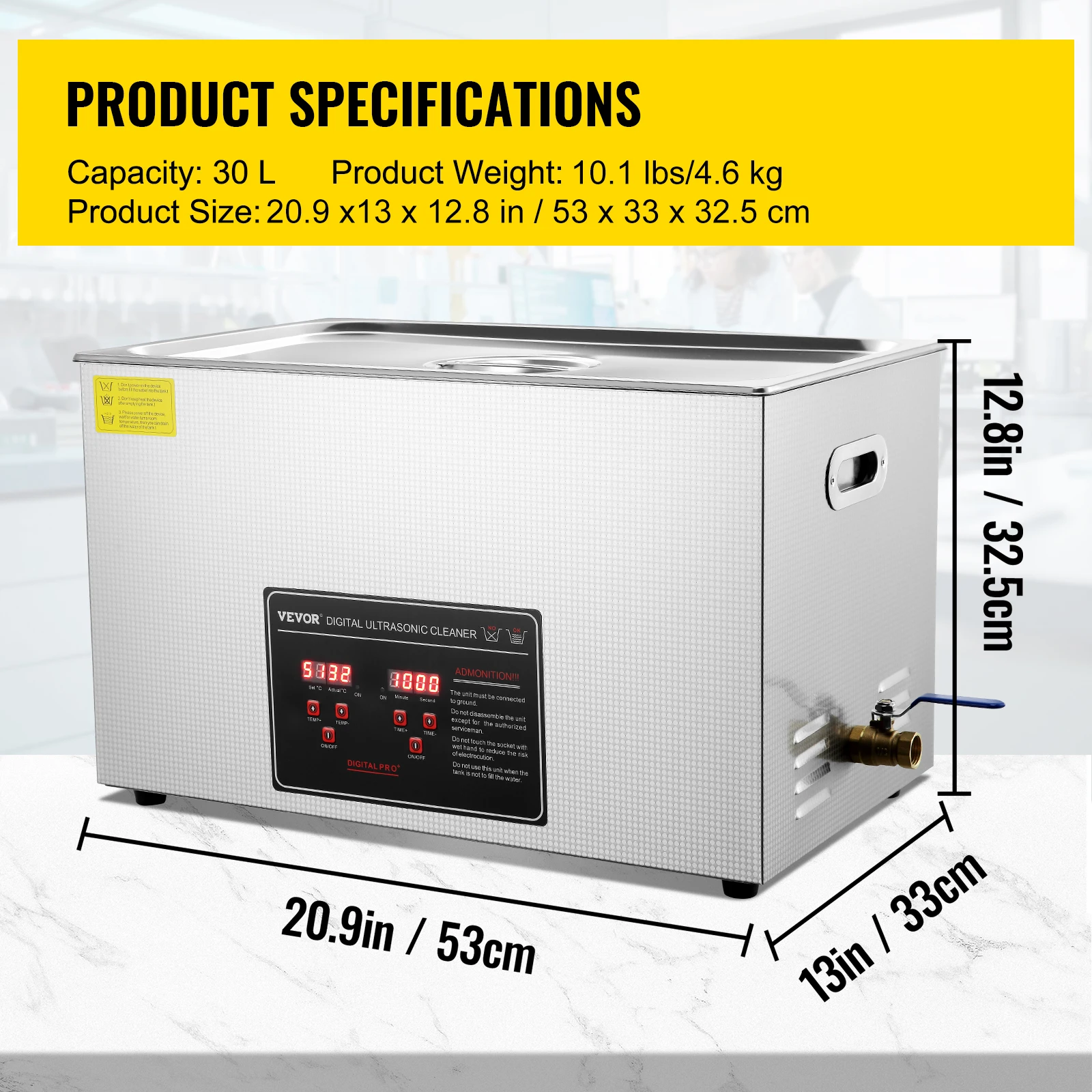 SucceBuy 2L 3L 6L 10L 22L 30L Ultrasone Reiniger Rvs Draagbare Reiniging Wasmachine Echografie Huishoudapparaat