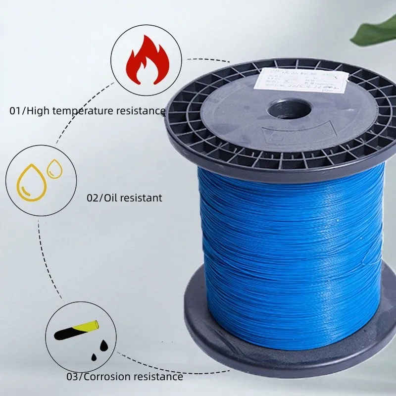 10M/20M/50M UL10064 PTFE Wire 40AWG 36AWG 34AWG Plastic Ultra Fine Micro Wires Solder High Conductivity Copper Cable