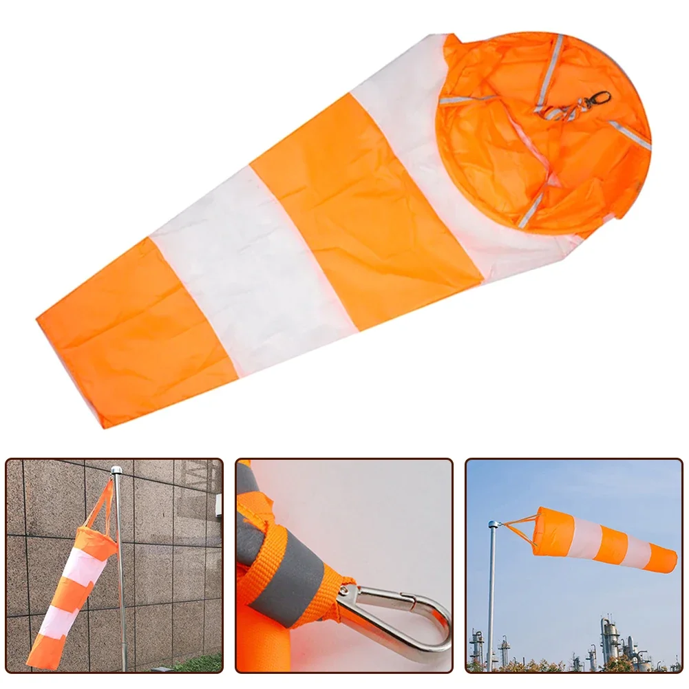 

1-Meter Airport Wind Vane With Reflective Strips And Metal Eyelets, 35cm Air Inlet Diameter, Suitable For Outdoor Camping